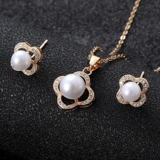 Elegant Gold Plated Jewelry Set