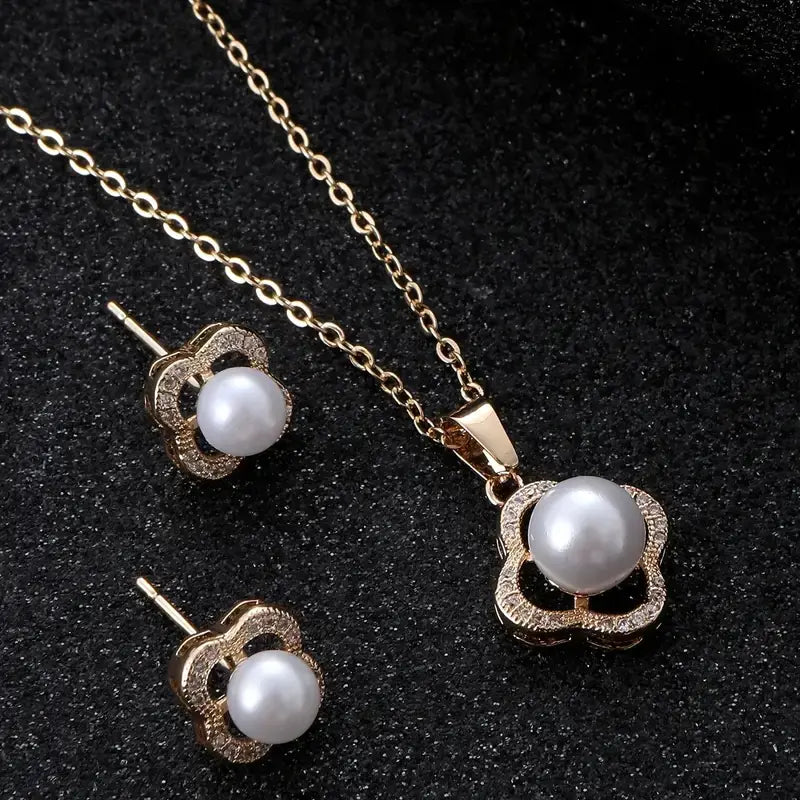 Elegant Gold Plated Jewelry Set